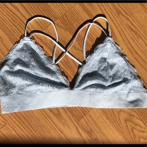 f21 lacy baby blue bralette!
